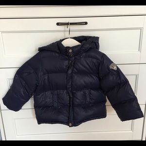Bonpoint blue down parka for 2 years old boy
